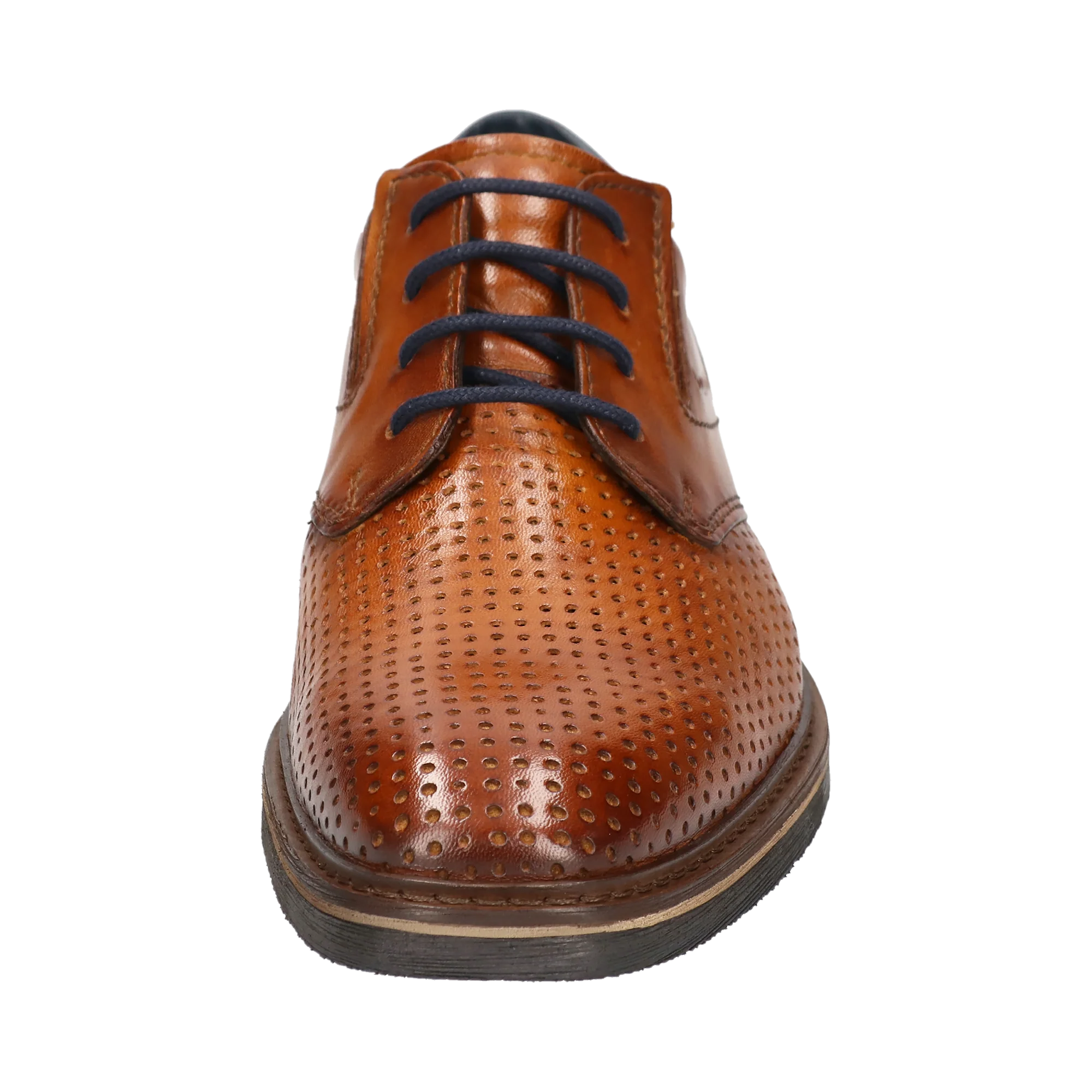 Leder Business Schnürer cognac