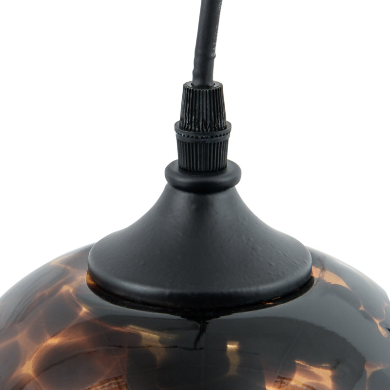Suspension 'Smoky' ambre