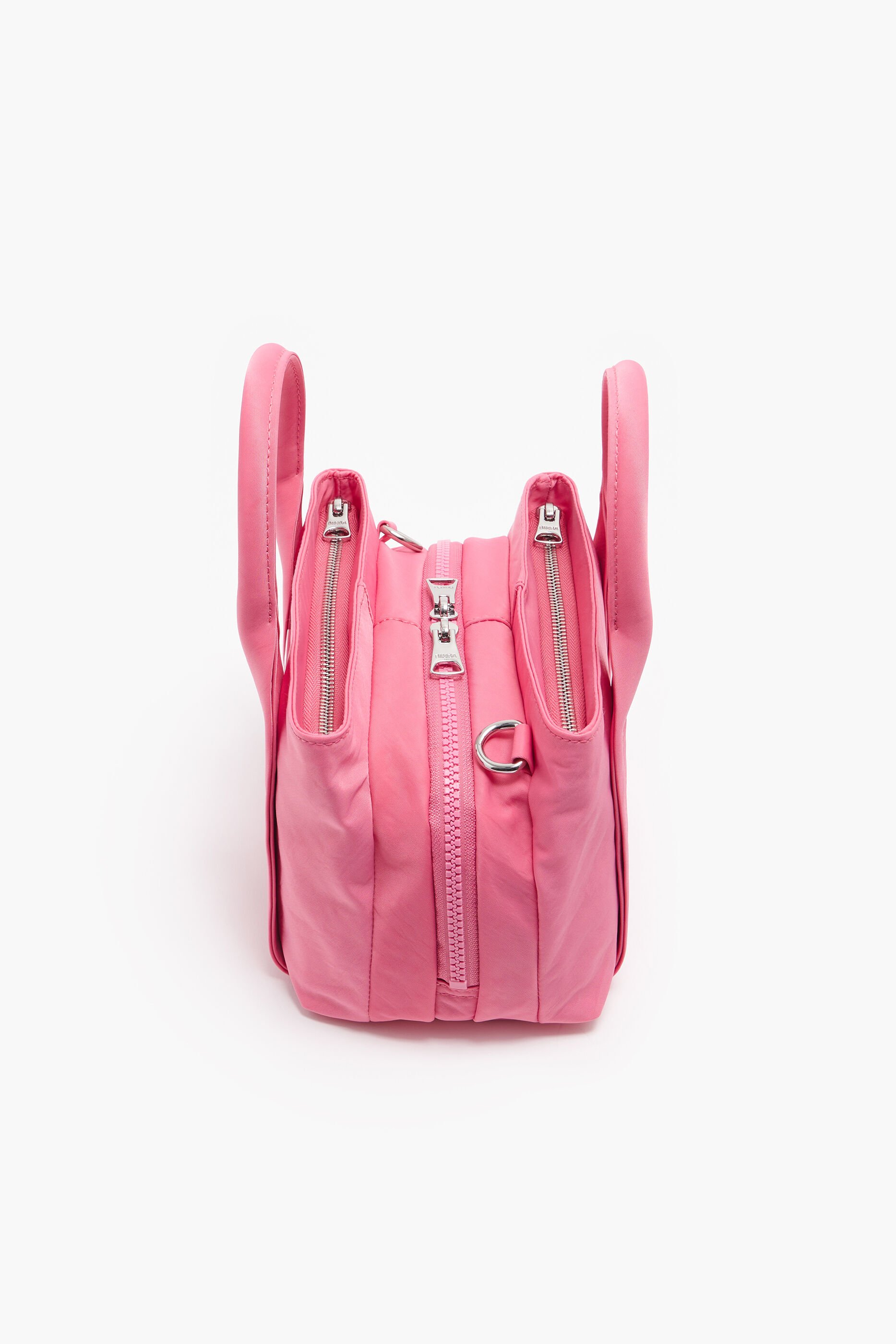 Bolsa de nylon rosa tamanho XS