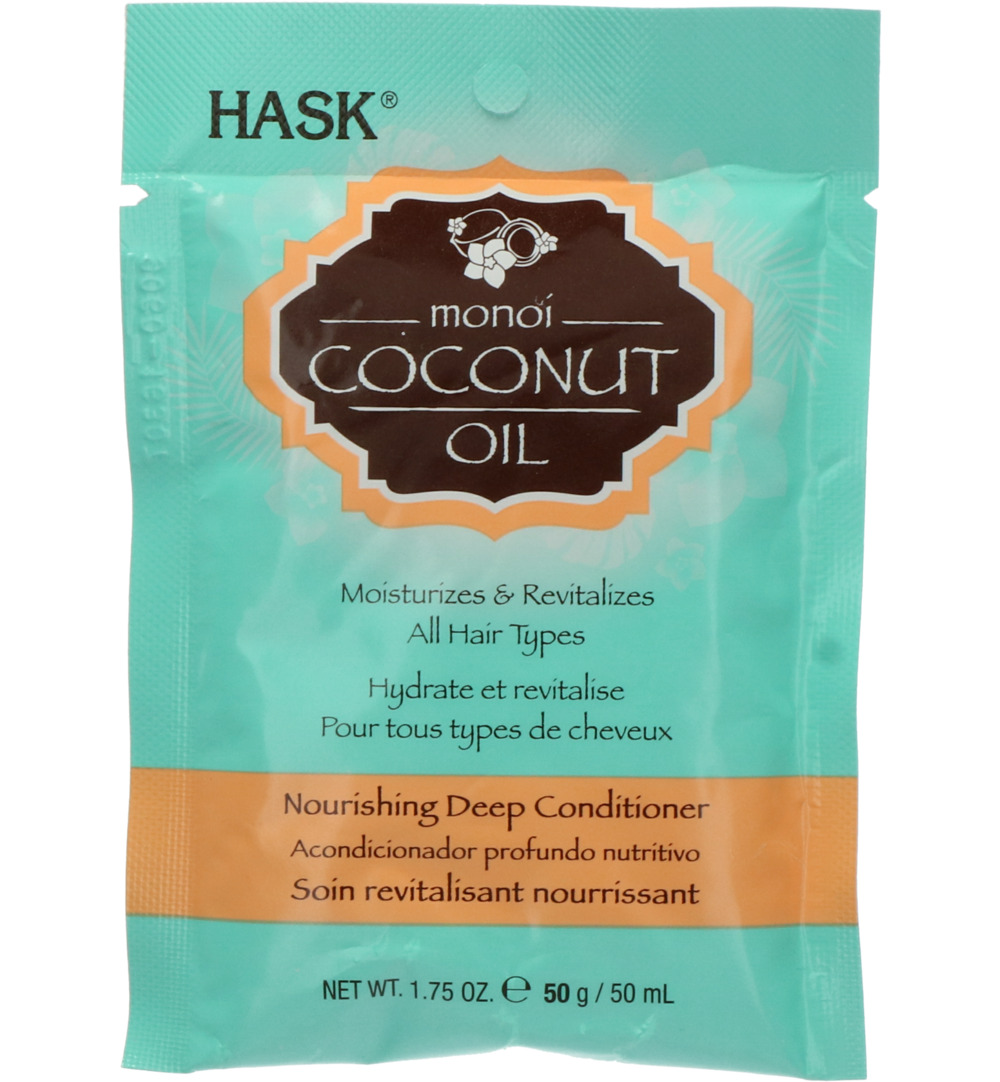 Hask Monoi coconut oil nourishing deep conditioner (50 ml)