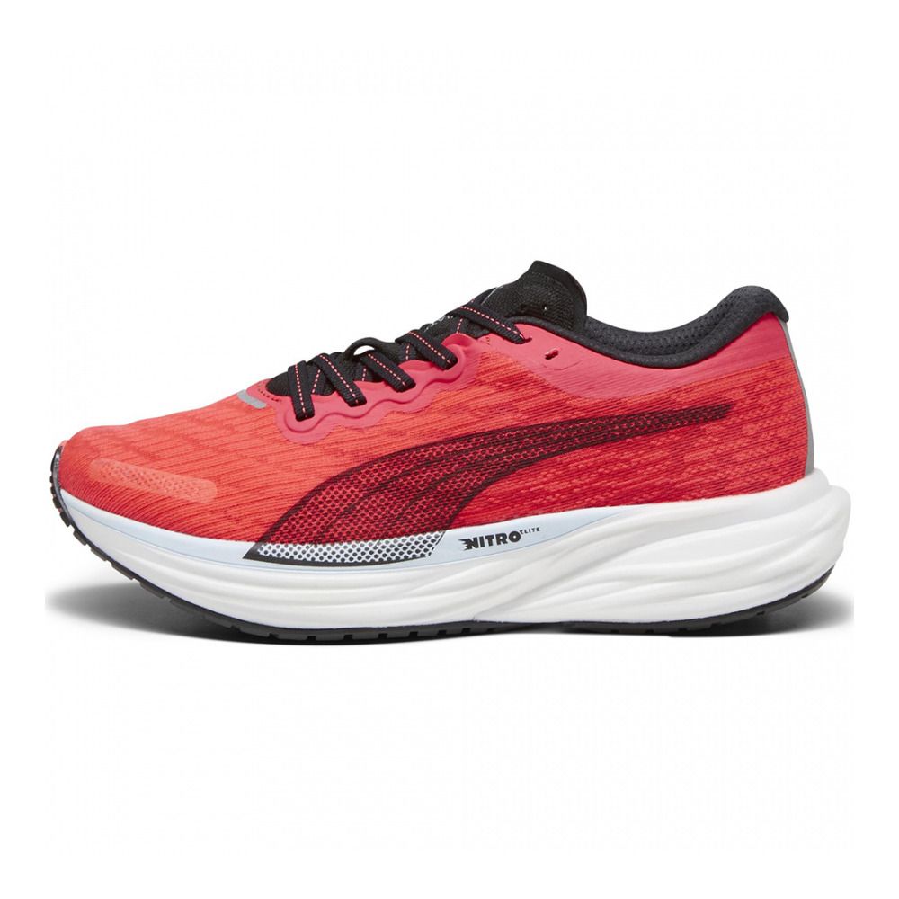 Puma DEVIATE NITRO 2 - Chaussures running Femme fire orchid/puma black/icy blue