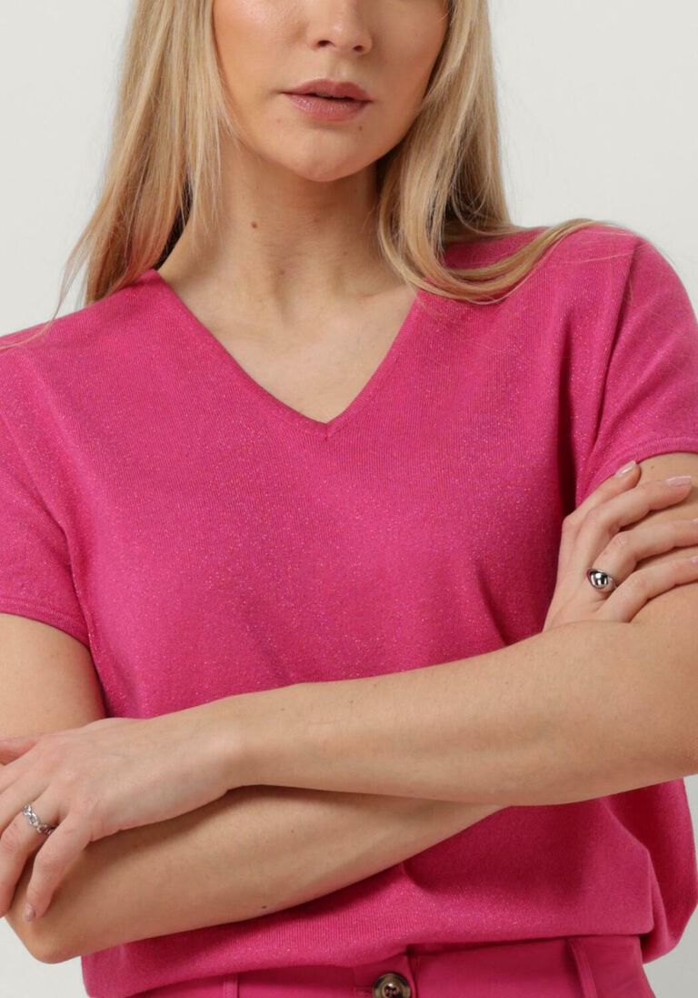 YDENCE lichtroze ydence t-shirt knitted top sammy