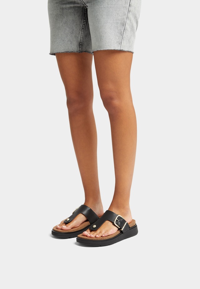 Fitflop Zehentrenner »GEN-FF«  , Keilabsatz, Sommerschuh, Schlappen mit verstellbarer Schnalle