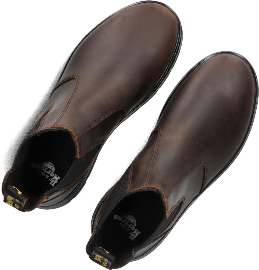 Dr martens Embury Dark Brown Crazy Horse Bruin Leer Chelsea boots Unisex