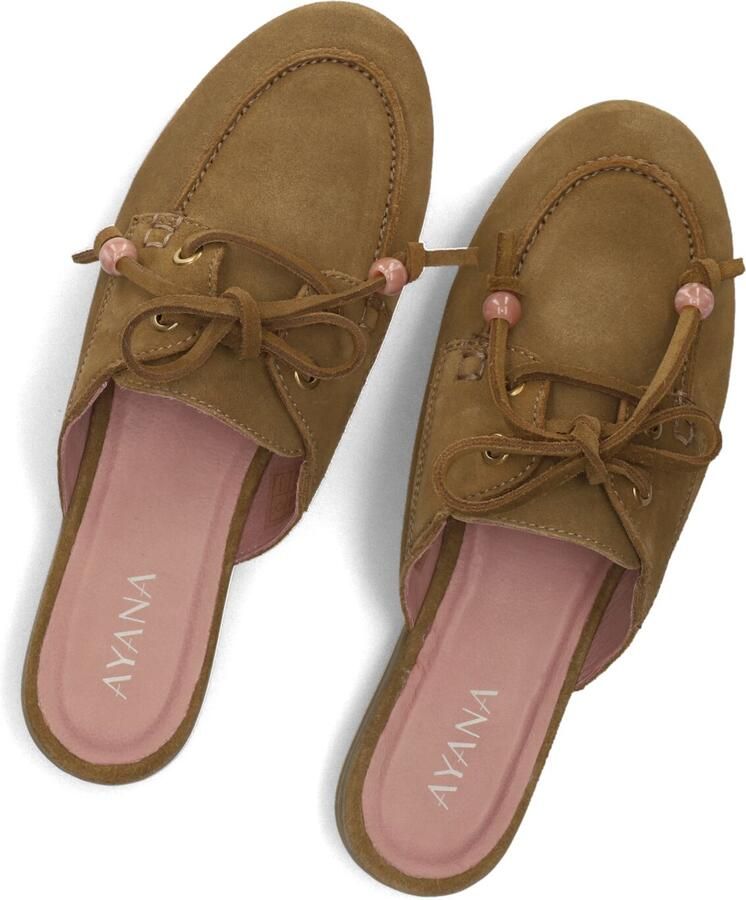 AYANA Instappers Dames Vita Slip On Maat: 39 Materiaal: Suède Kleur: Camel