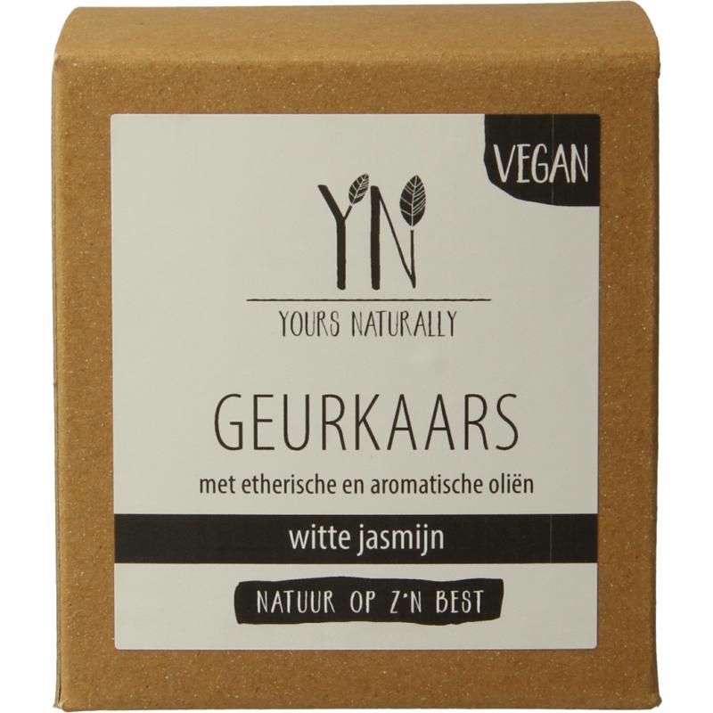 Yours Naturally Geurkaars In Glas Witte Jasmij N 20Cl (1 stuk)