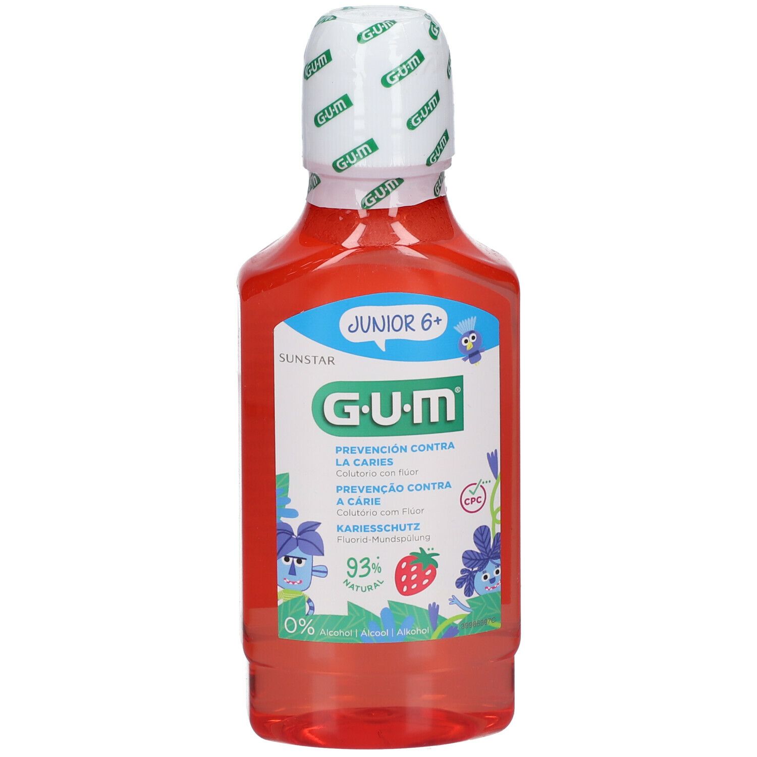 GUM® Junior 6+ Mundspülung Erdbeere