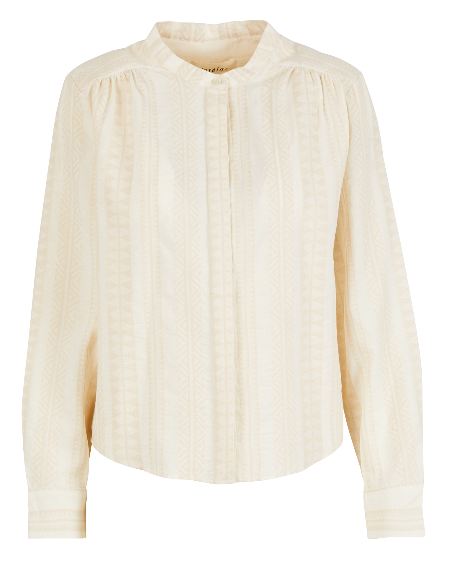 ELVIRA - Chemise mao classique en coton | Blanc