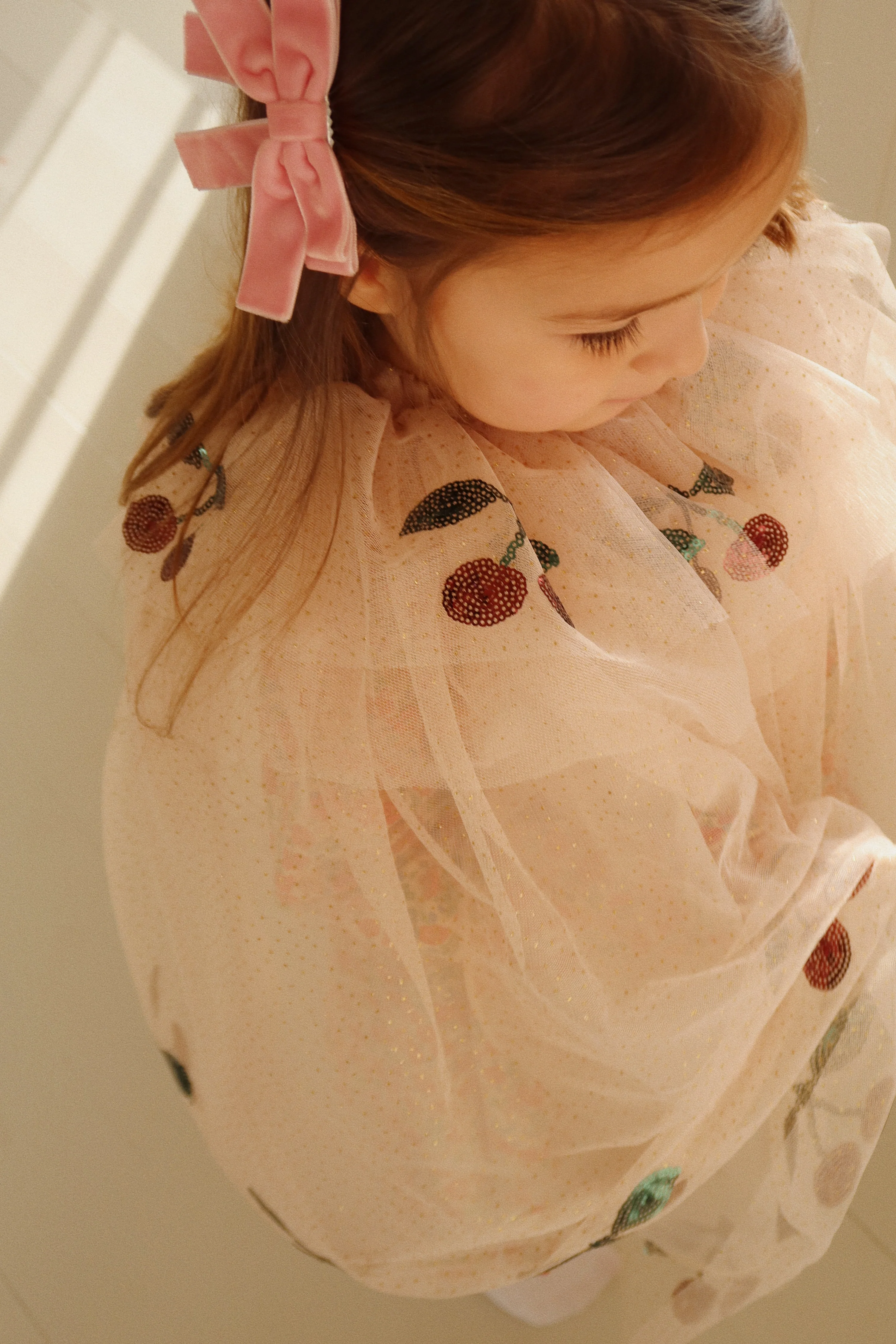 Prinsesses kappe - gold blush - 5-8Y