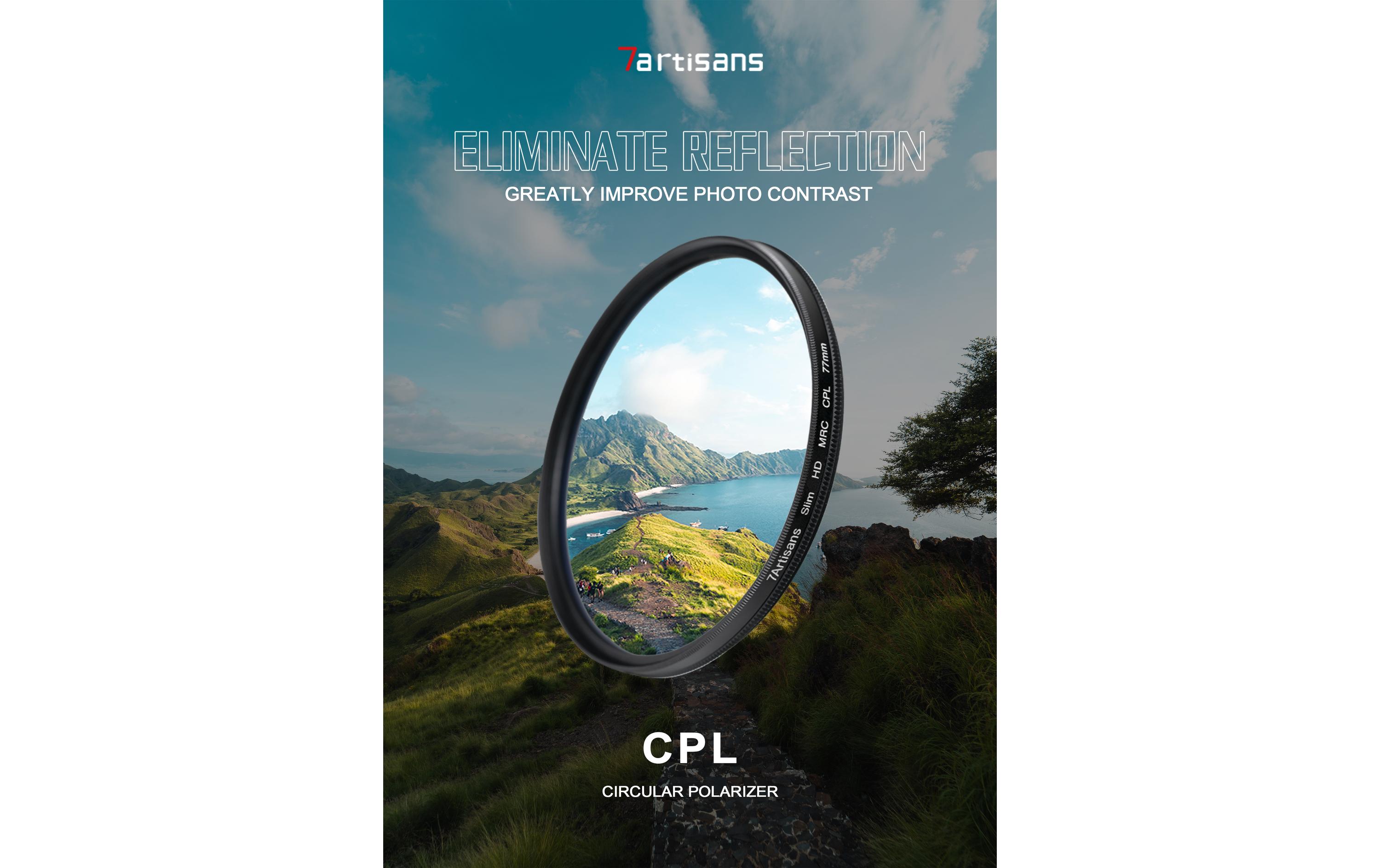 Polfilter CPL – 46 mmZirkularer Polfilter mit Antireflexbeschichtung
