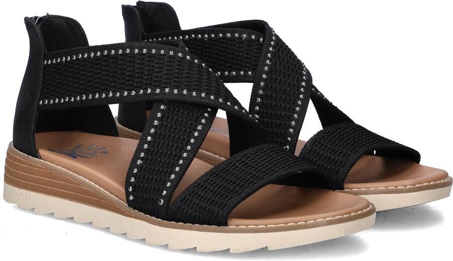 Bobs Arch Fit Oasis dames sandaal Zwart