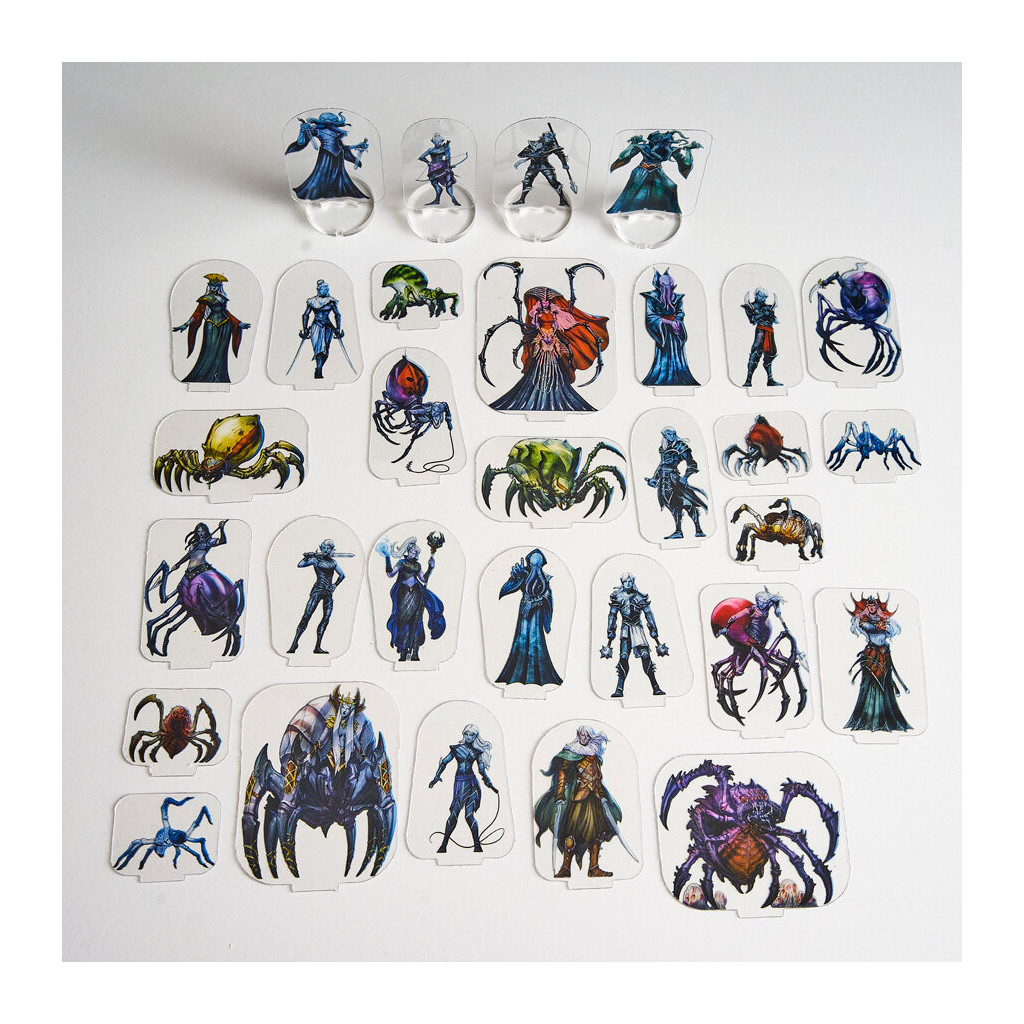 Flat Plastic Miniatures - Spider Queen's Horde - 31Pc