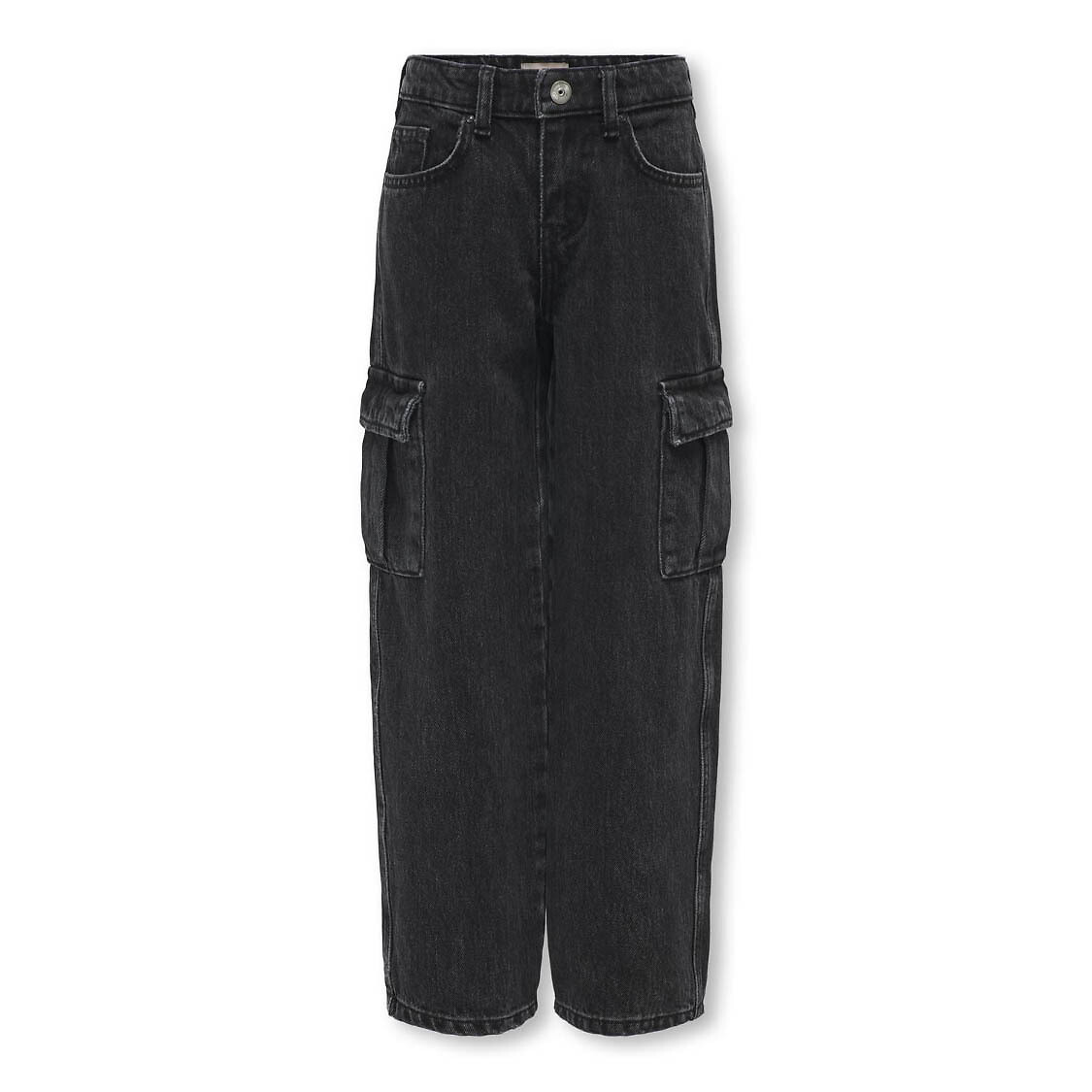 SOMENTE PARA CRIANÇAS<br>Calça jeans cargo larga