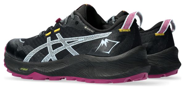 Chaussures de Trail Running Femme Asics Gel Trabuco 12 GTX Noir Rose