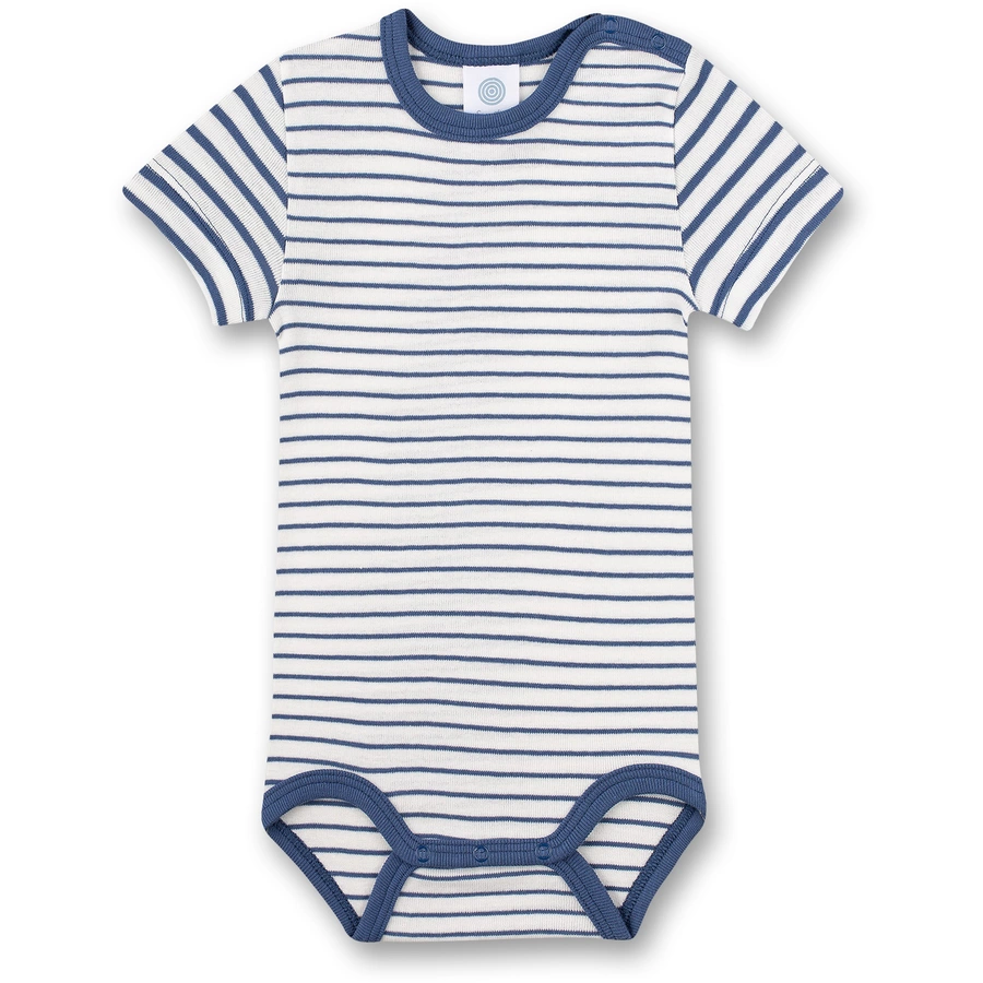 Sanetta Body 12 Arm ink blue gestreift
