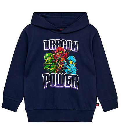 LEGO® Ninjago Kapuzenpullover - LWSaku - Dark Navy m. Print