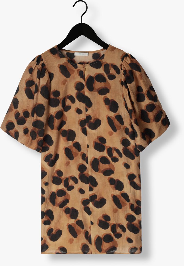 BY-BAR camel by-bar mini jurk arya cheeta dress