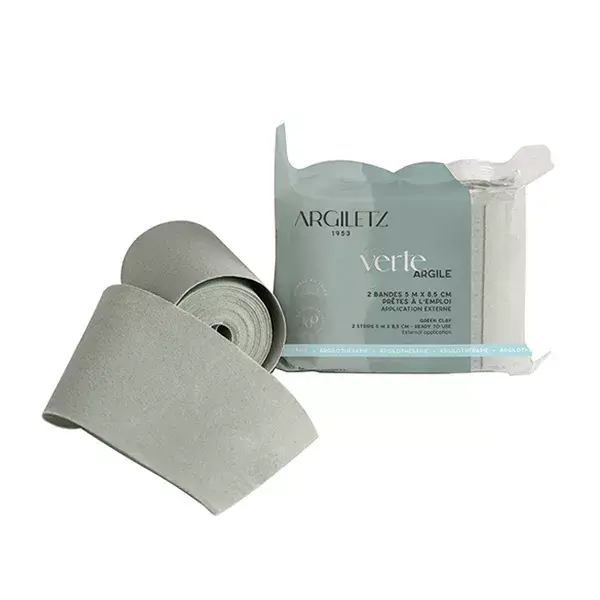 Tiras de argila verde Argiletz (2 tiras)
