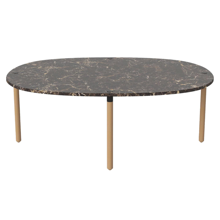 Bolia Tuk salontafel large H42 bruin marmer