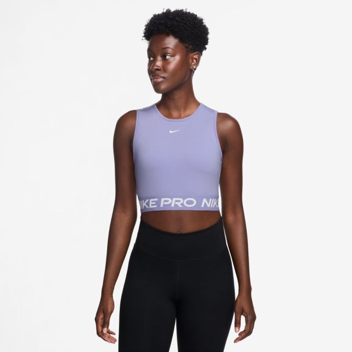 Nike Dame BH Pro Dri-FIT Cropped Tank Top Lilla