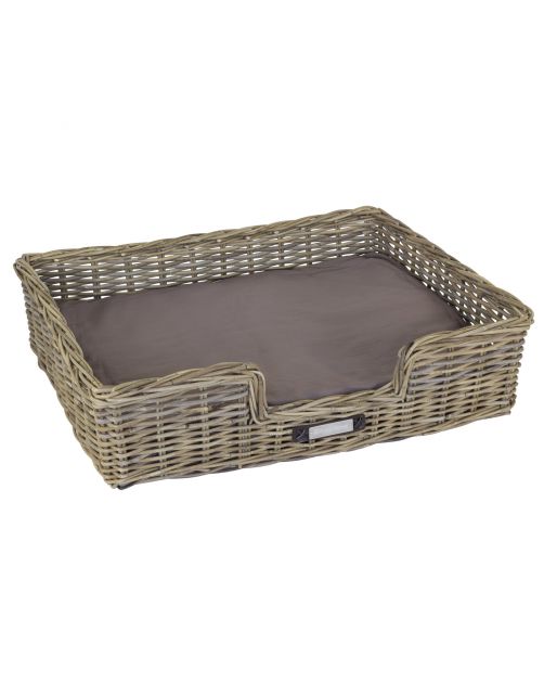 Happy-House Rieten Mand Recht Naturel - Hondenmand