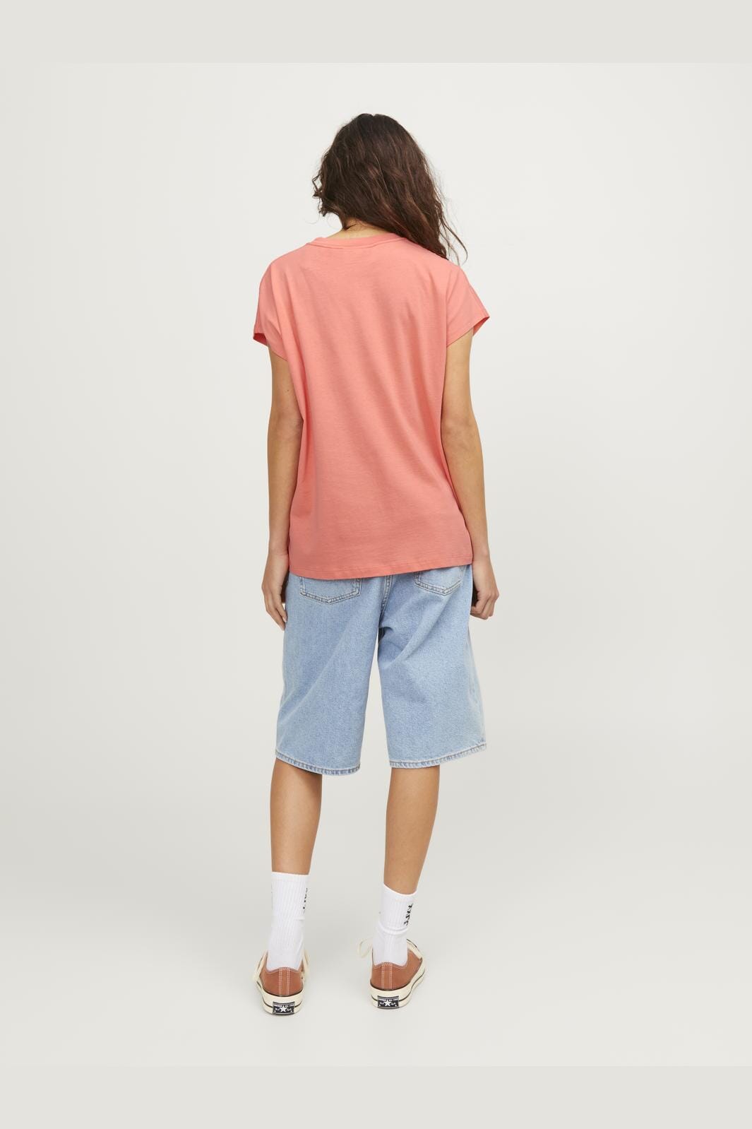 Jjxx Jxastrid Boxy Sl Every Tee 4388203 peach echo