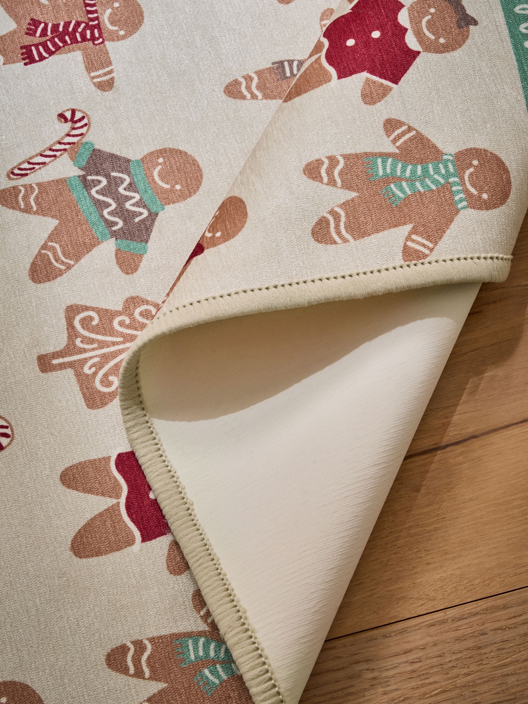 Wasbare Kerstmis Gingerbread Loper