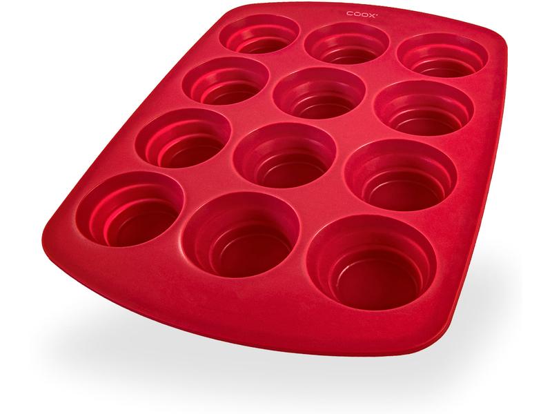 coox Muffin Backform 12 Mulden Faltbares Muffinblech