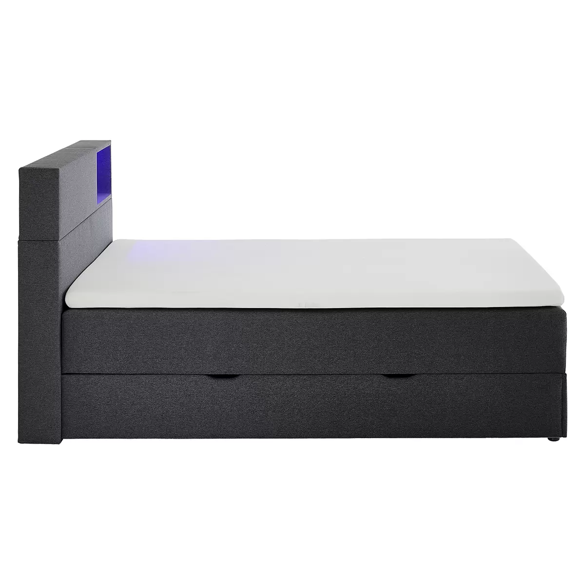 Boxspringbett Caja 140x200 Anthrazit