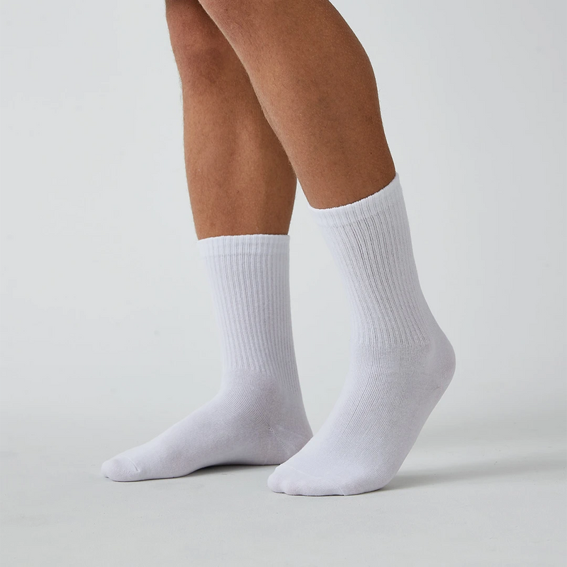 Tennissocken aus Bio-Baumwolle Schwarz