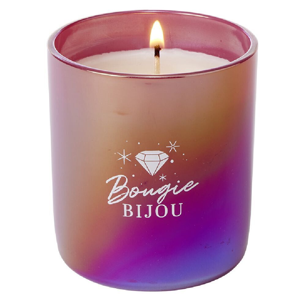 Bougie bijou collier doré senteur fruits rouges 36h