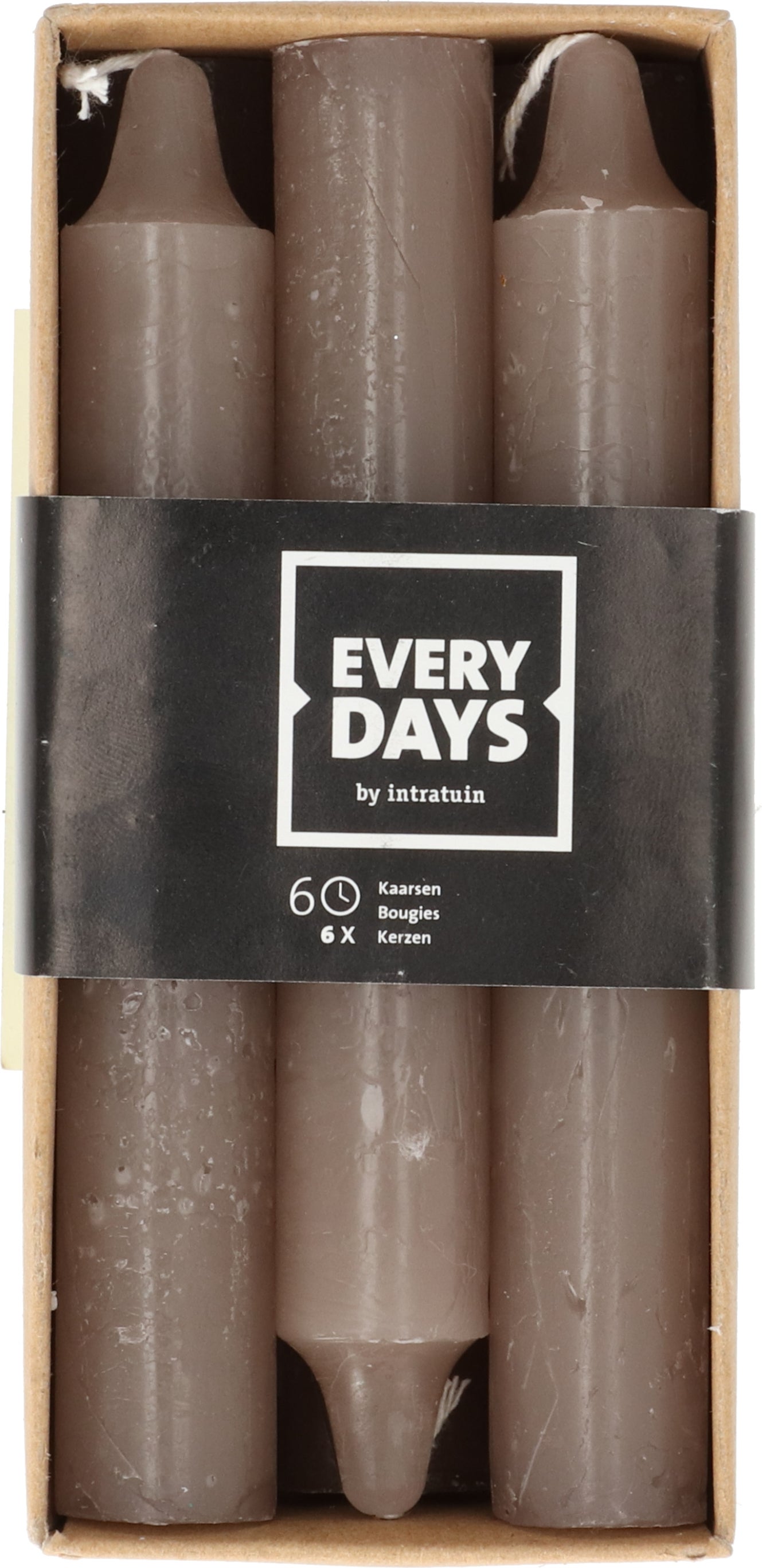Everydays dinerkaars Rustiek taupe 6 uur 6 stuks