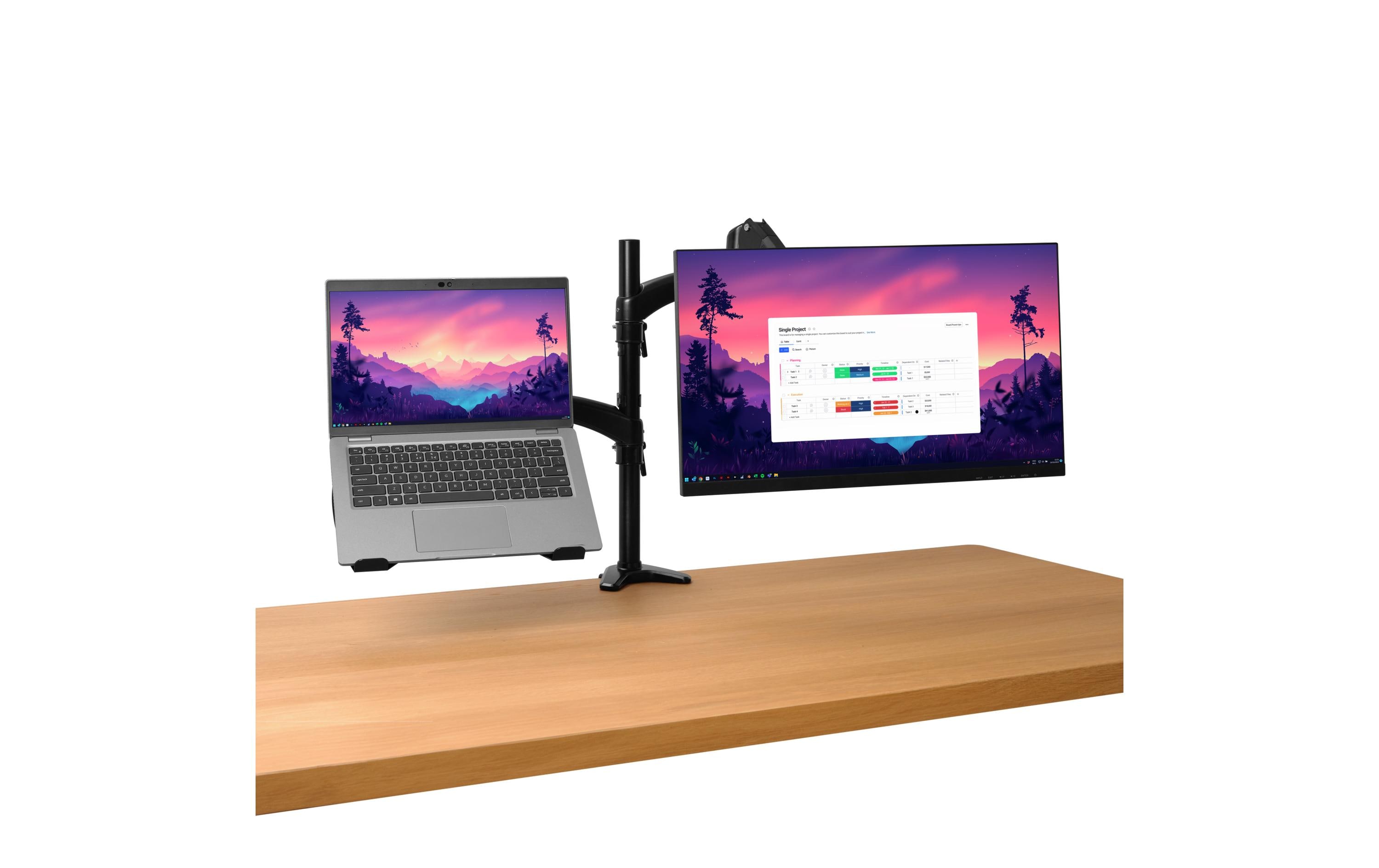 Mara Monitor- & Laptop-Arm bis 16 kg – Schwarz<br>Ergonomische Halterung für Monitor und Laptop