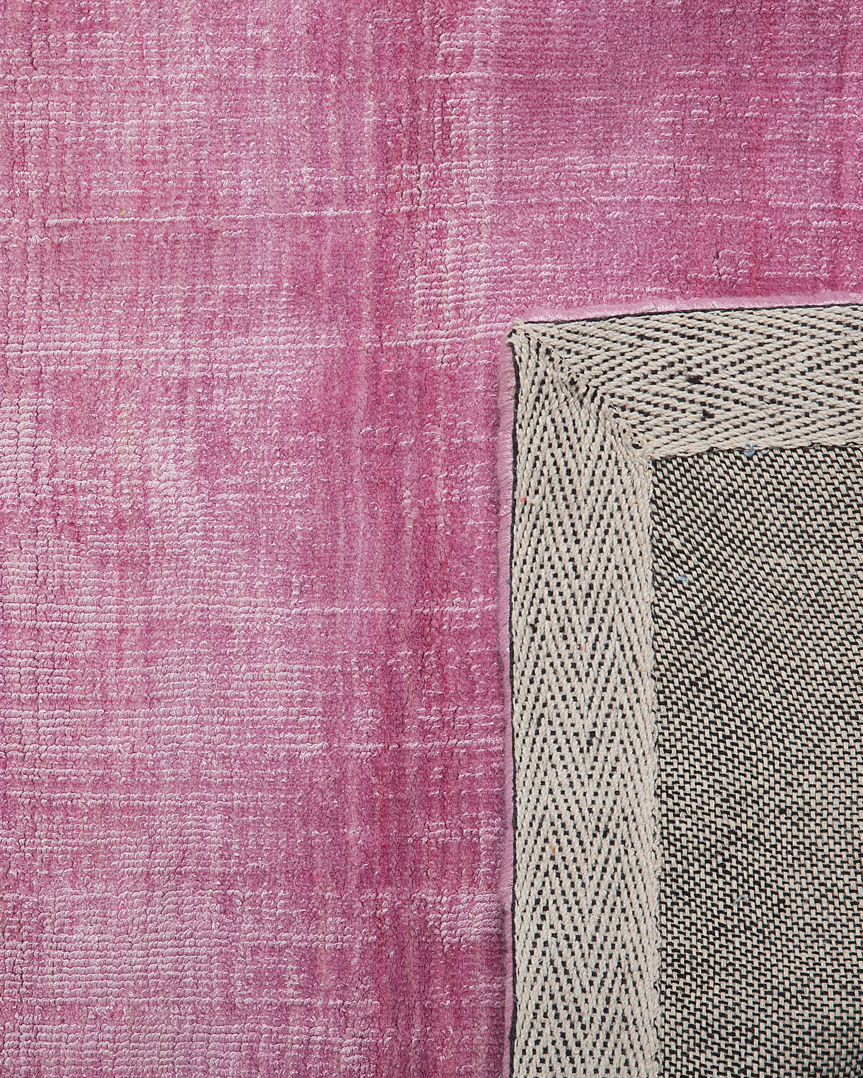 Vloerkleed ERCIS Roze 140 x 200 cm Viscose