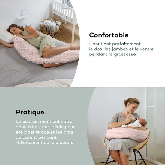 Coussin de maternité doomoo Buddy   Cloudy Pink        de               Babymoov