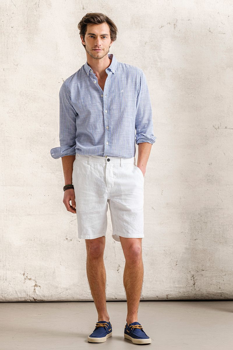 CAMISA COM EFEITO SLUB EM ALGODÃO