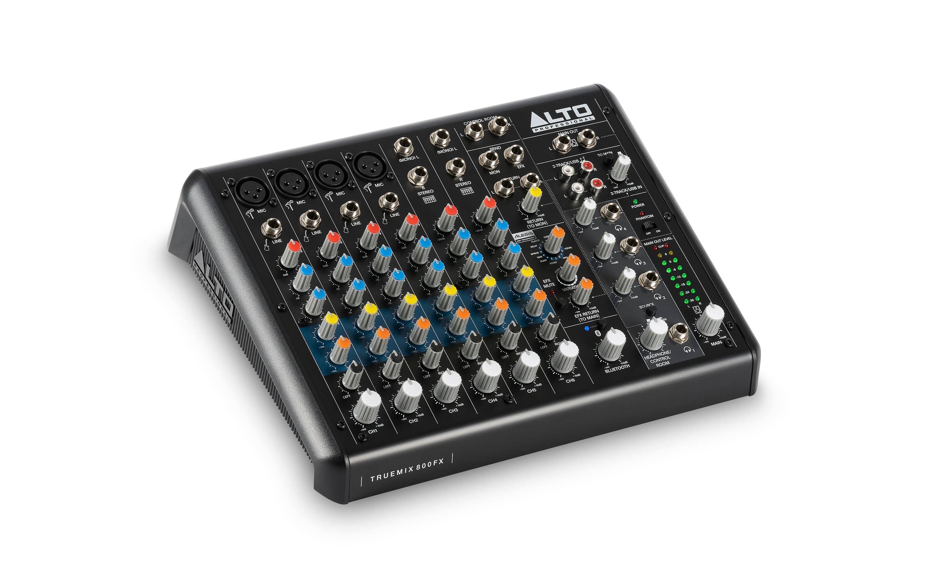 Mischpult Professional TrueMix 800 FX<br>Kompakter 8-Kanal-Mixer mit USB, Bluetooth und Multi FX