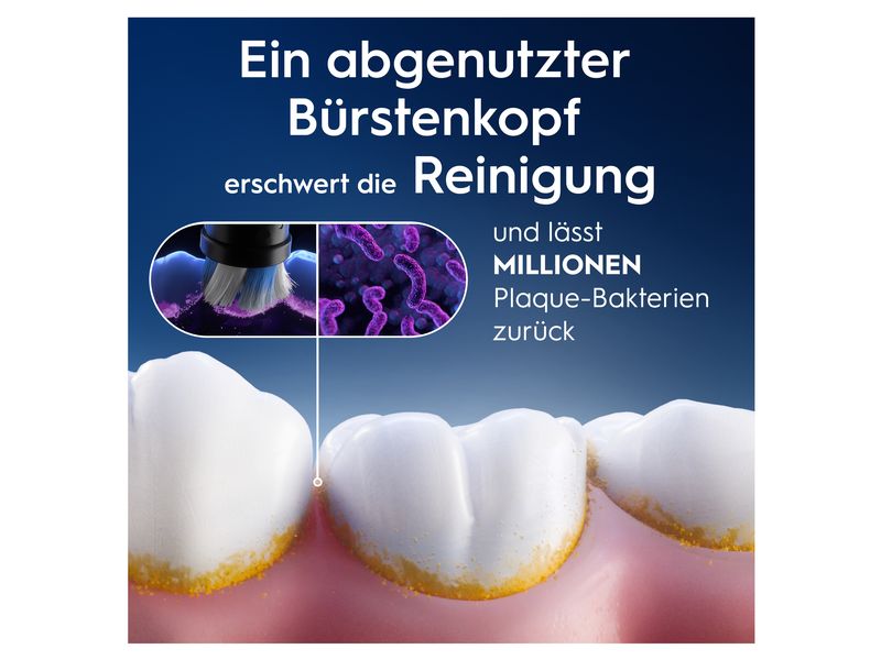 Oral-B Zahnbürstenkopf iO Radiant White Black 4 Stück Ersatzbürsten