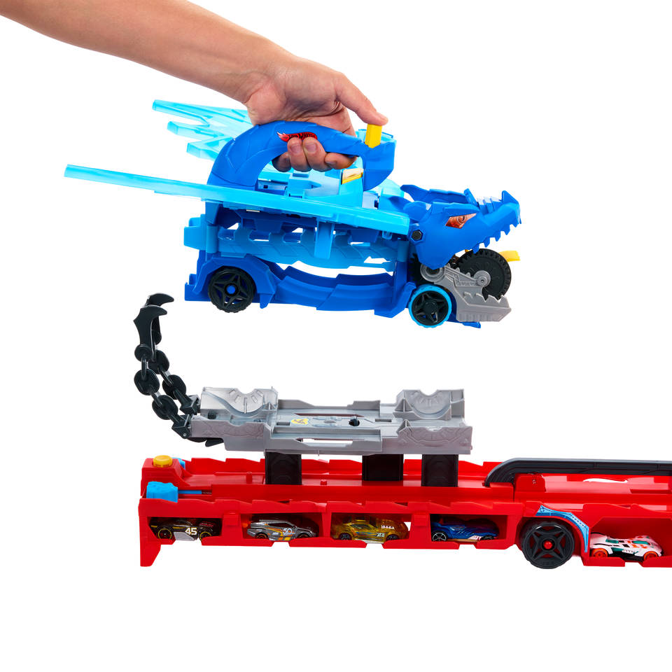 Hot Wheels ultieme dubbele draak transportvoertuig