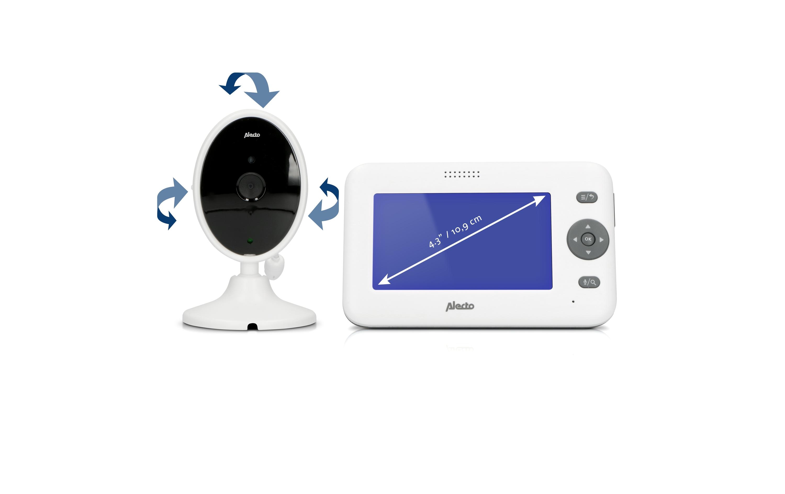 Babyphone DVM-140 mit Kamera<br>Video-Babyphone mit 4.3 Zoll Farbdisplay