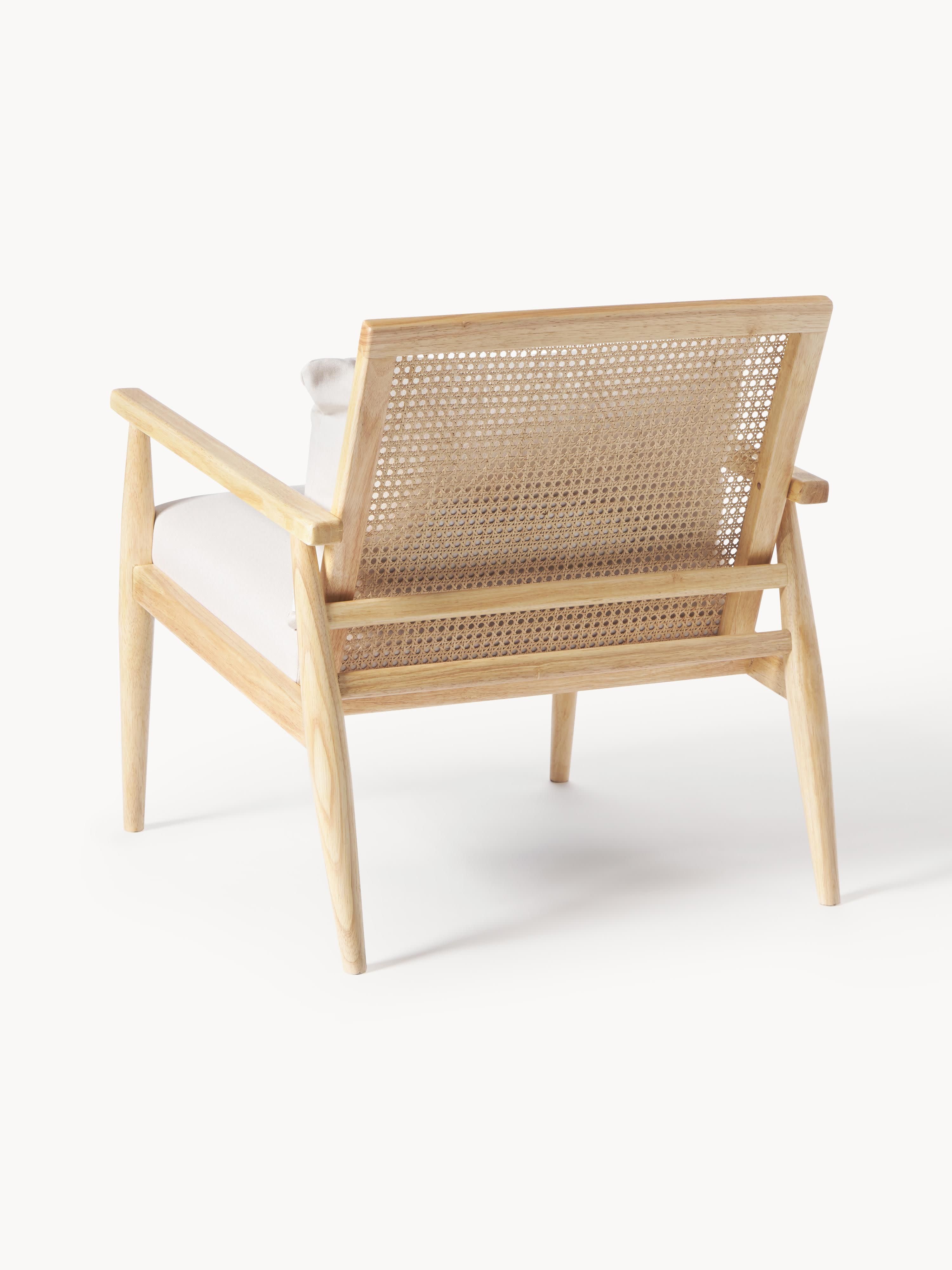 Loungefauteuil Manuell van rubberhout