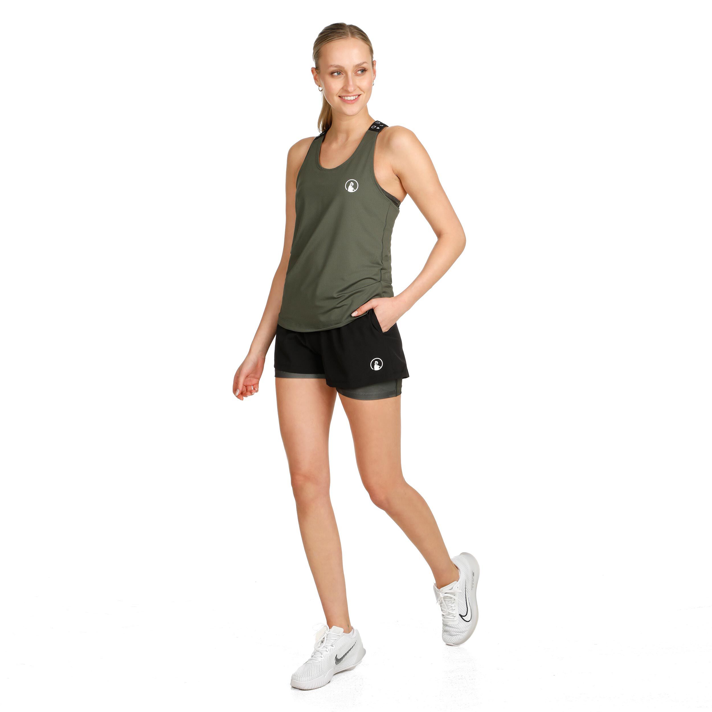 Quiet Please Point 2in1 Shorts Femmes - Noir , Kaki