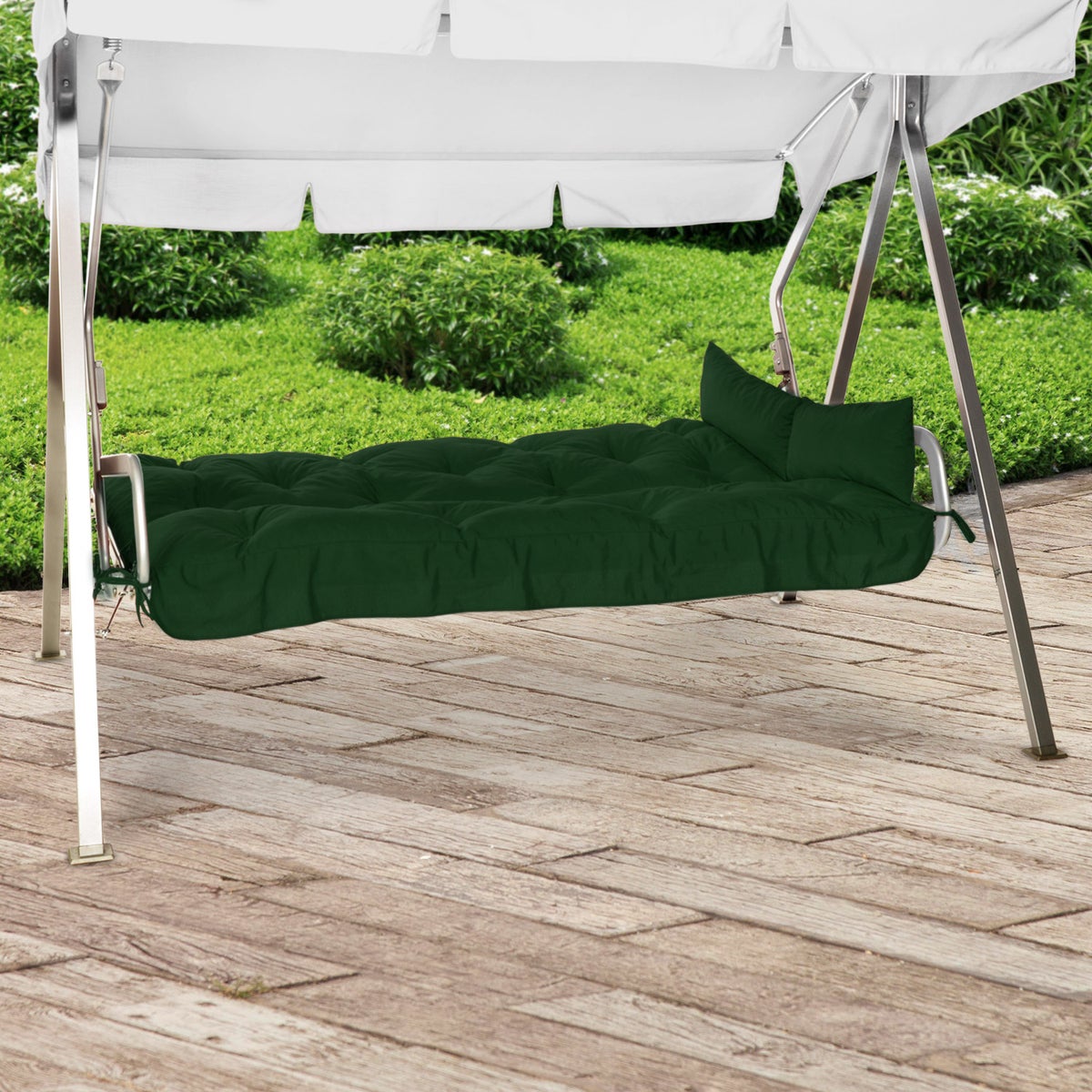 Beautissu Flair HS Hollywood Schommelkussen 180x50x8cm Donkergroen
