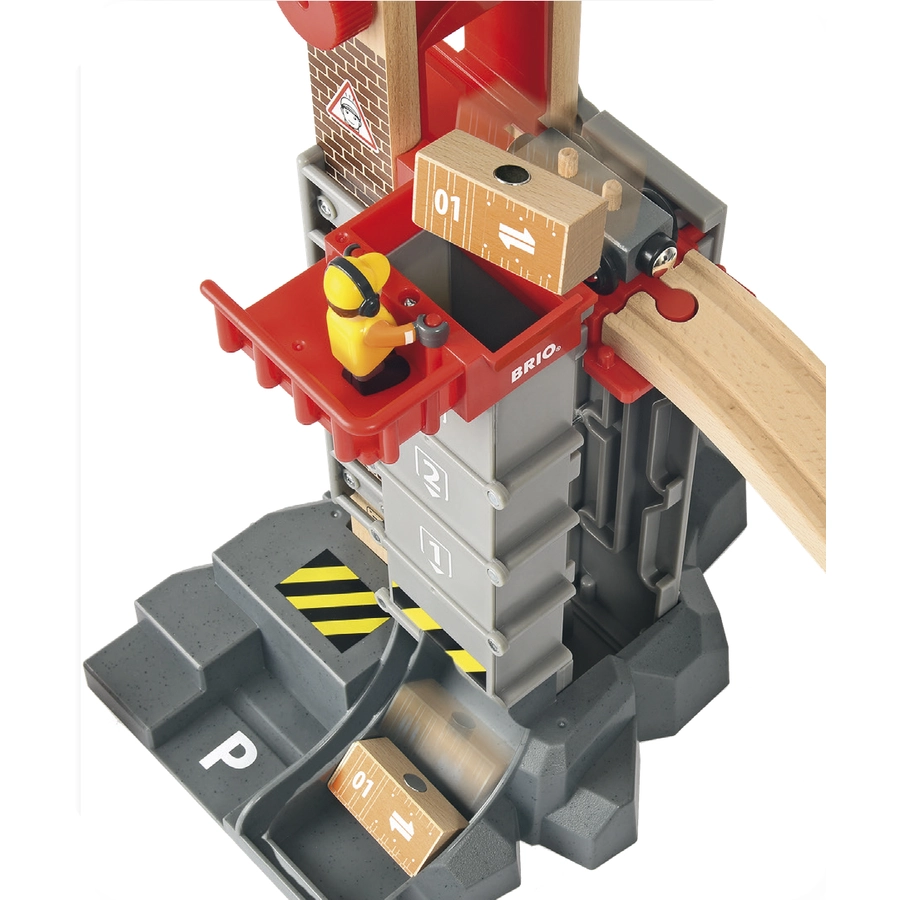 BRIO® WORLD Großes Lagerhaus-Set mit Aufzug