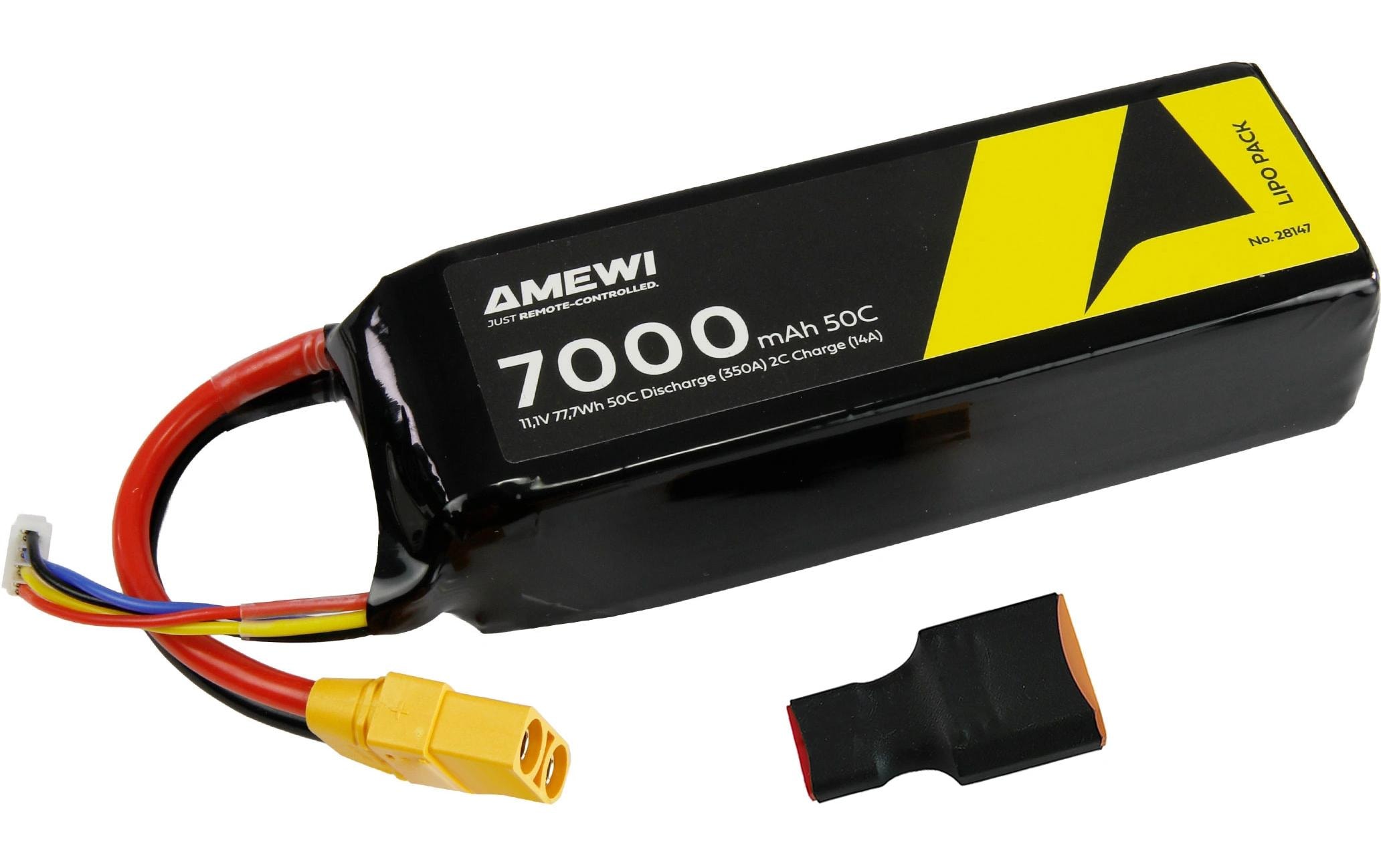 RC-Akku LiPo 3S 11.1 V 7000 mAh 50C XT90Hochleistungsfähiger LiPo Akku für RC-Modelle