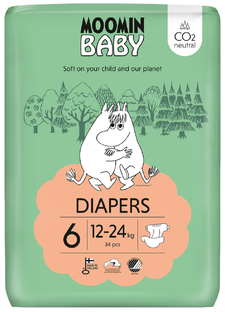 Muumi Moomin Baby Luier Maat 6 Junior 34ST