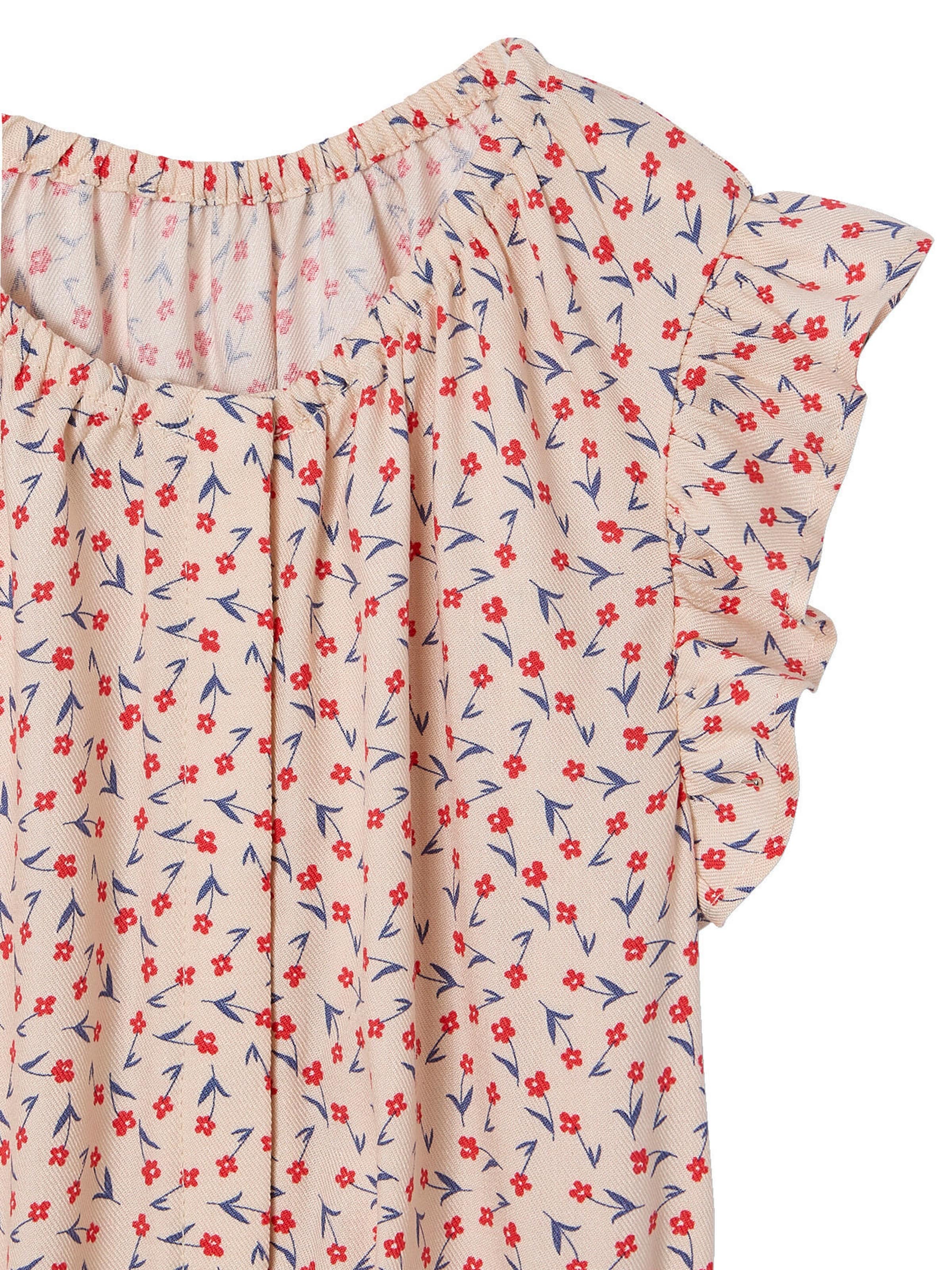 Vertbaudet Kurzer Mädchen Jumpsuit hellrosa