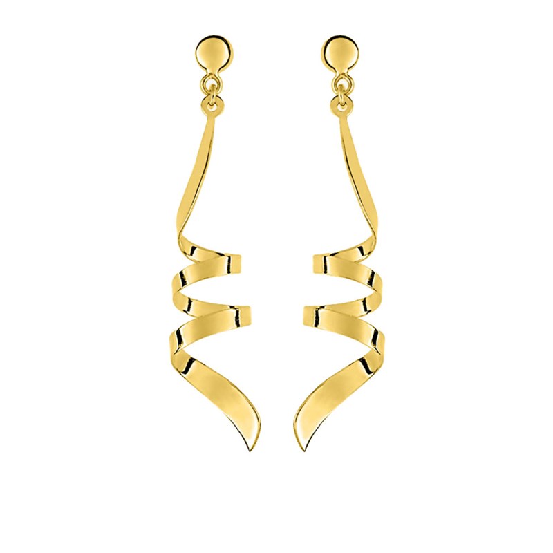 Boucles d'oreilles pendantes femme - Or 9 Carats