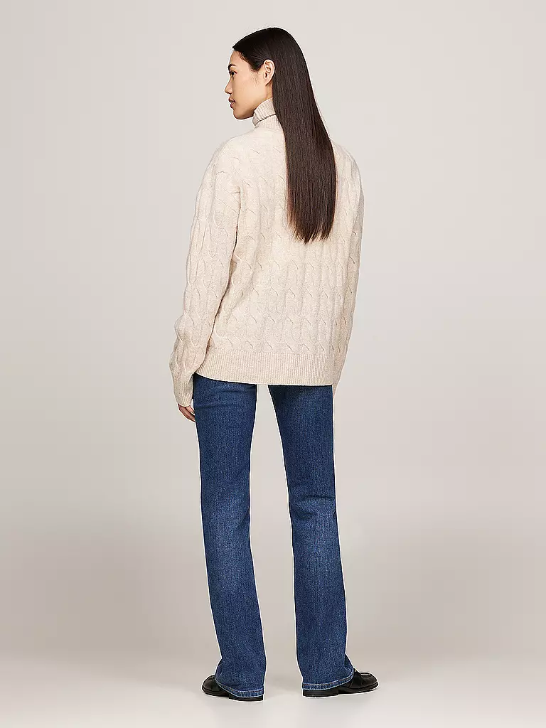 TOMMY HILFIGER Rollkragenpullover  creme