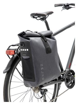 NEW LOOXS Sacoche à vélo Varo Single 20 Litres 28 X 43 X 17 Cm - Gris